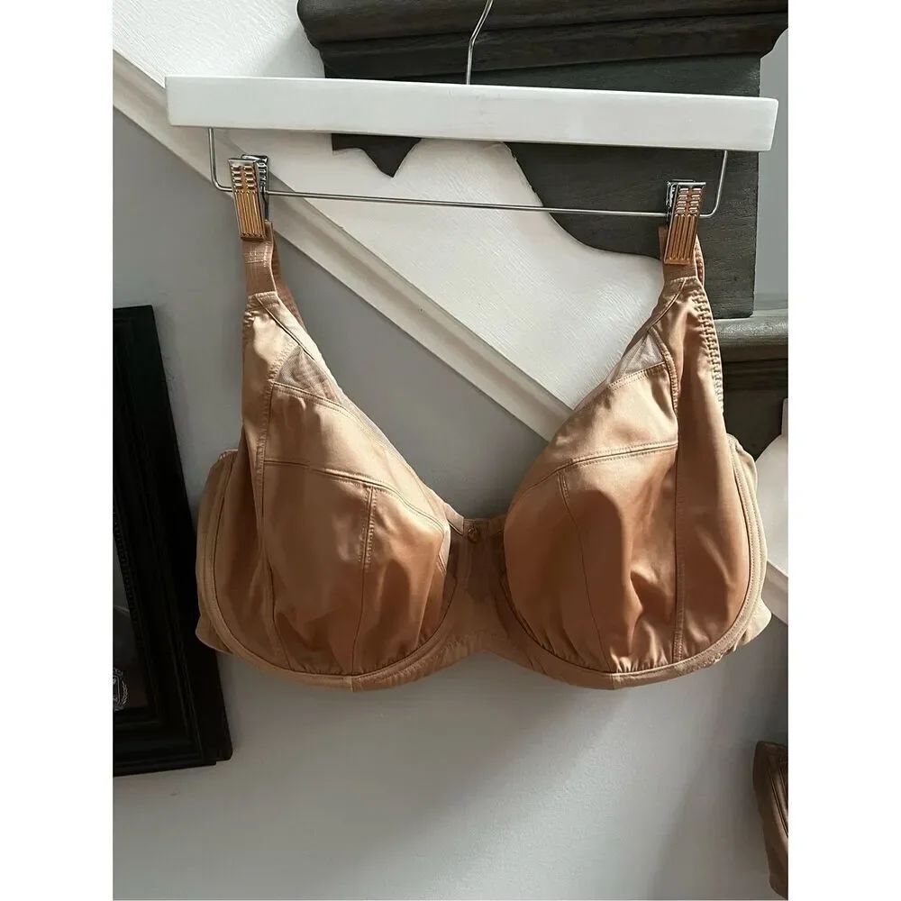 Understance Lot of 2 Tan Brown Full Coverage Unlined Bras Sz 42DDD